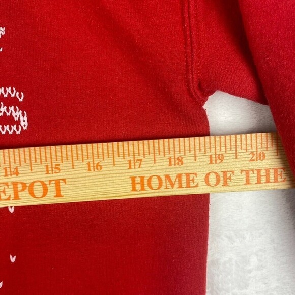 Gildan Christmas Sweater Merry Christmas Ya filthy Animal Unisex Small Red - Picture 5 of 9